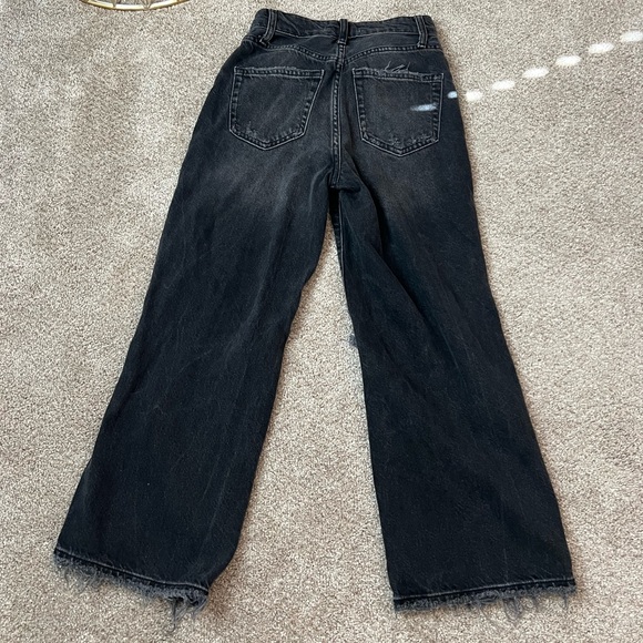 Free People Black Cropped Jeans - Picture 2 of 3